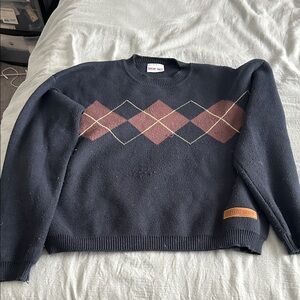 Taylor Swift All Too Well Navy Argyle Sweater